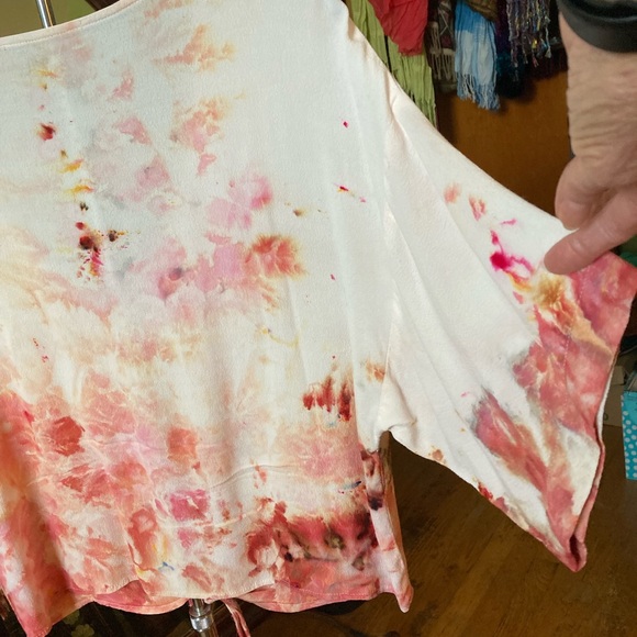 Hand Dyed Watercolor Design Top NWOT - Picture 8 of 8